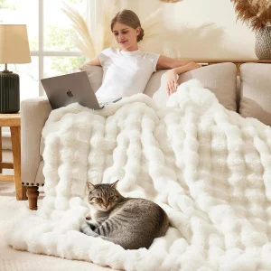 Faux Fur Rabbit Blanket