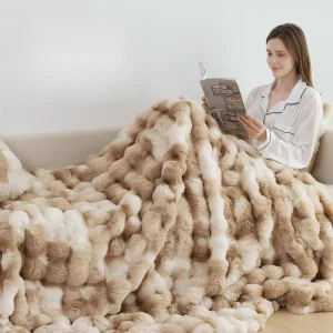 Soft Faux Fur Throw Blanket
