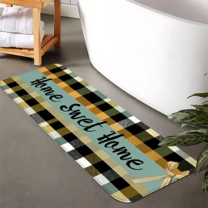 Home Sweet Home Plaid Mat