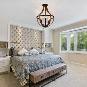Rustic Wooden Pendant Light