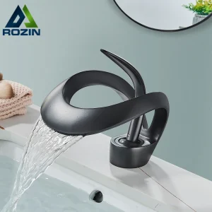 Luxury Black Waterfall Faucet
