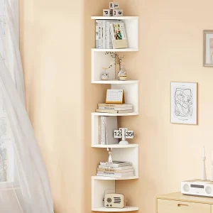 7-Tier Rustic Corner Shelf